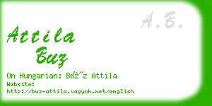 attila buz business card